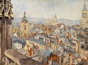 Blick Uber Die Dacher Von Rouen Blick Uber Die Dacher Von Rouen