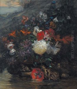 Blumenkorb Am Bachufer Blumenkorb Am Bachufer