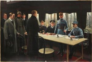 The Signing Of The Armistice - Nov. 11th, 1918 by Harold Piffard