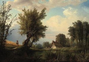 A Day Out Fishing by Gustav Adolf Boenisch