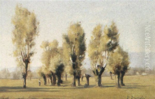 Genferseelandschaft Mit Weidengruppe - view 1