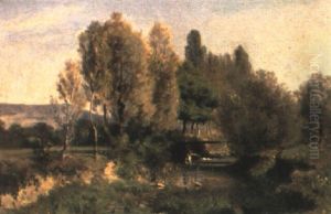 Feldlandschaft Mit Bach Feldlandschaft Mit Bach