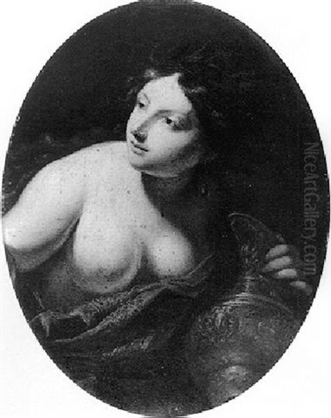 Allegorical Figure Of A Woman Holding A Jug - view 1