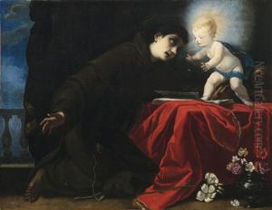 Der Heilige Antonius Mit Dem Jesusknaben