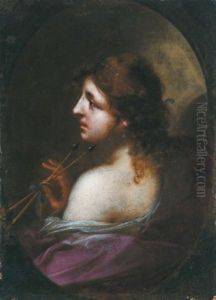 Allegorie: Profilbildnis Einer Dame, Die Zwei Pfeile Und Ein Goldstuck In Der Hand Halt (allegoria, Ritratto Di Dama Che Tiene Due Frecce E Una Moneta D'oro In Mano)