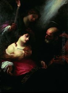 Sainte Agathe Soignee Par Saint Pierre