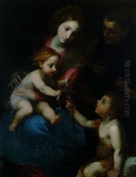 Madonna Col Bambino, San Giovannino E Sant'antonio Da Padova - view 1
