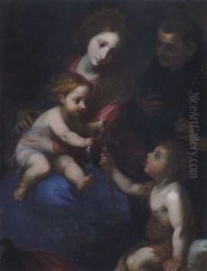 Madonna Col Bambino, San Giovannino E Sant'antonil Da Padova