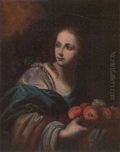 Saint Dorothea by Simone Pignoni