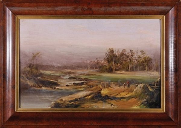 Landscape With Figures In A Stream - view 1