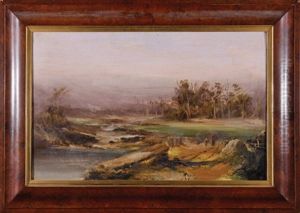 Landscape With Figures In A Stream