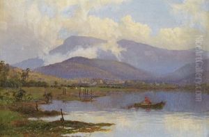 Sunrise, Mt Wellington From Shag Bay, River Derwent, Tasmania