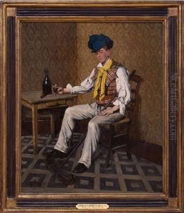 Le Repos Du Balayeur by Charles Henri Pille