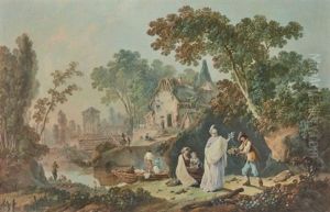 Le Marchand De Fleurs by Jean-Baptiste Pillement