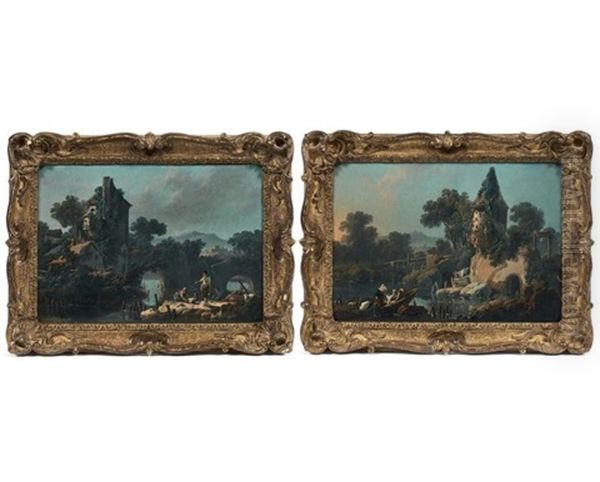 Paysages Lacustres Animes (2 Works) - view 1