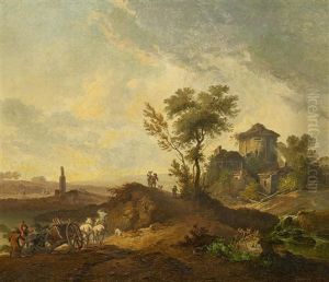 Franzosische Landschaft Mit Furhwerk