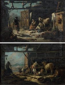Interieurs D'etable Au Portugal by Jean-Baptiste Pillement