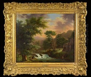 River Landscape With Herdsmen