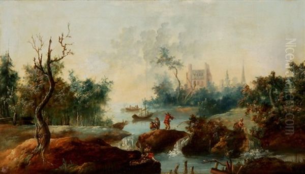 Flusslandschaft Mit Figurenstaffage - view 1