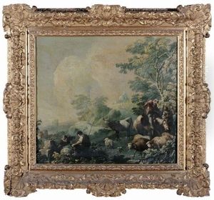 Paesaggi Agresti (pair) by Jean-Baptiste Pillement