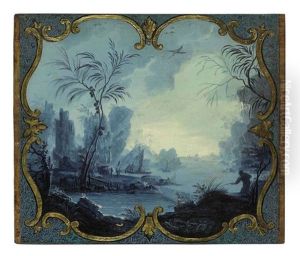 Chinoiseries Figures In A River Landscape Chinoiseries Figures In A River Landscape