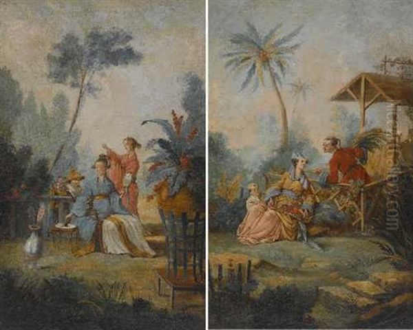 Chinoise Szene (+ Another; Set Of 2) - view 1