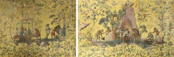Les Singes Joueurs (+ Singerie, Lrgr; 2 Works) - view 1
