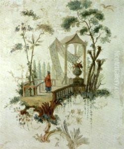 Scene De Chinoiserie, (+ 3 Others, Lrgr; Set Of 4)