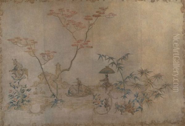 Panneau Mit Chinoiserie-szene - view 1