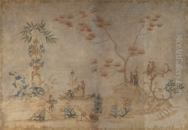 Panneau Mit Chinoiserie-szene - view 1