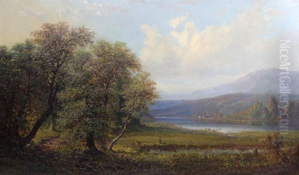 Landscape With Cows Grazing - view 1