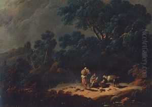 Shepherds In A Rocky Landscape Shepherds In A Rocky Landscape