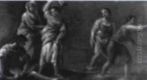 Figures By A Stream by Jean-Baptiste Pillement