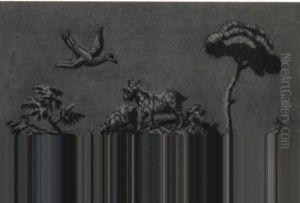 Ornamental Birds And Animals With Seated Figures