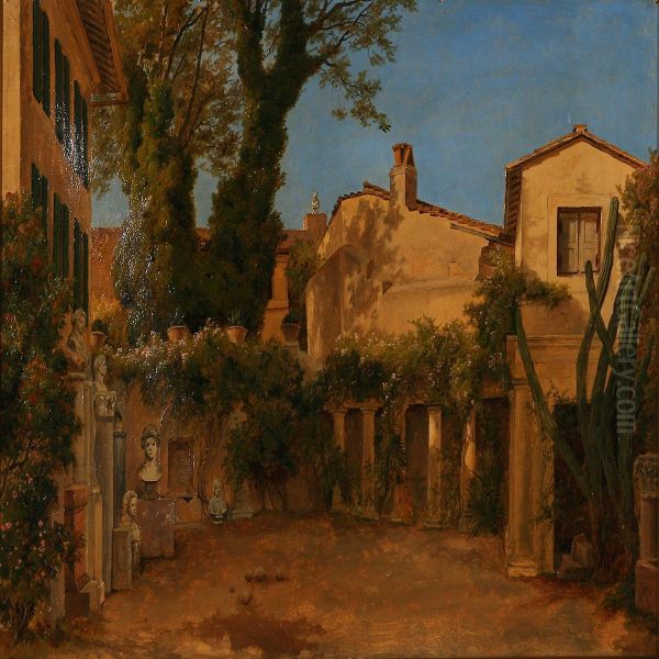 The Sculptor Bertelthorvaldsen's Villa In Rome - view 1