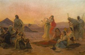 Dancing At Sunset by Otto Pilny