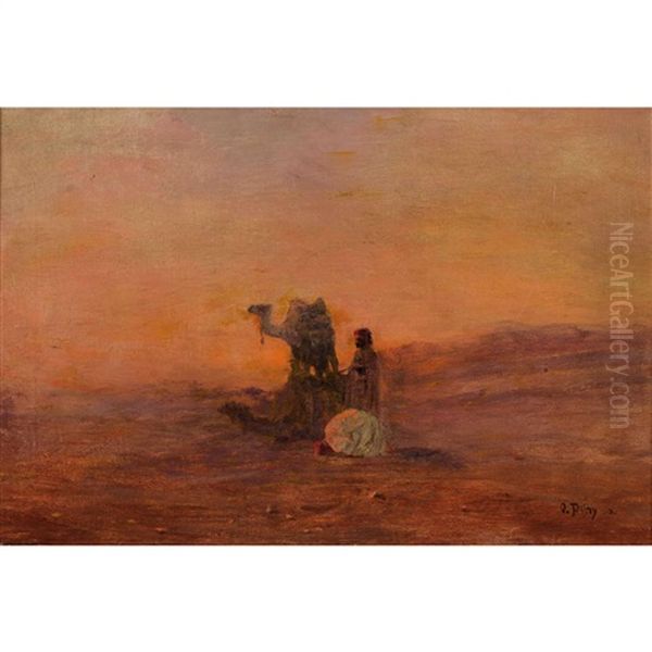 Sandsturm - Araber Am Abendgebet - view 1