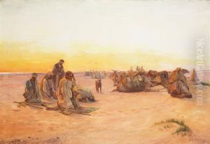 Priere Dans Le Desert by Otto Pilny