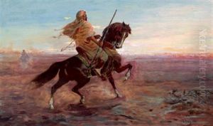 Ein Arabischer Reiter by Otto Pilny