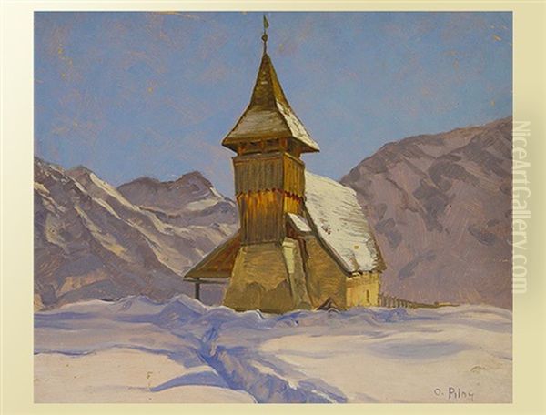 Winterlandschaft Mit Kirche - view 1