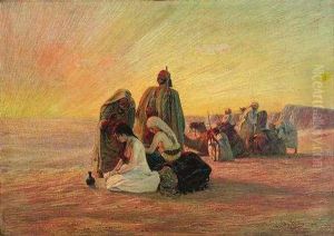 Verkauf Der Sklavinnen In Der Wuste by Otto Pilny
