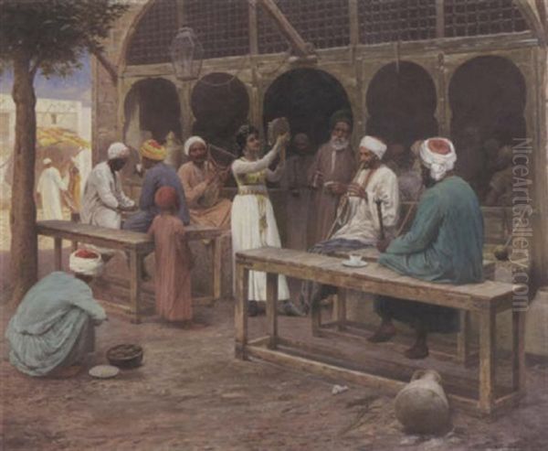 Vor Einem Arabischen (agyptischen?) Cafe-haus - view 1