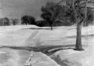 Sonnige Winterlandschaft by Otto Pilny