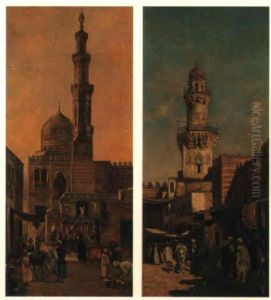 An Arab Market by Otto Pilny