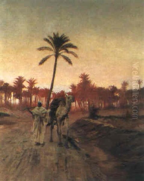 Araber Mit Kamel In Der Wuste - view 1