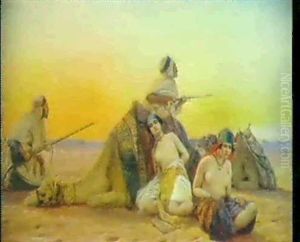 Die Bewachten Haremsdamen by Otto Pilny