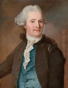 Portrait Of A Gentleman, Traditionally Identifed As Johann Friedrich Struensee by Carl Gustav Pilo