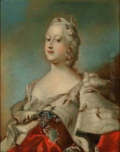 Portraits Of Frederik V Of Denmark's Two Queens, Louise And Juliane Marie (pair)