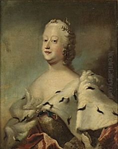 Drottning Louise Av Danmark by Carl Gustav Pilo