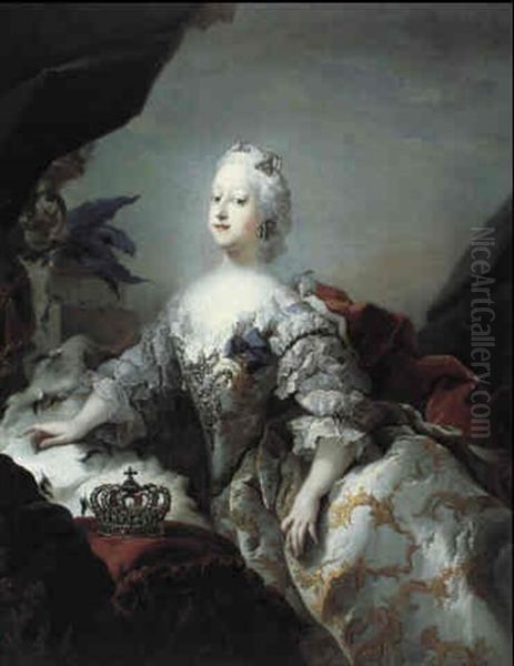 Portraetter Forestillende Frederik V Og Dronning Louise - view 1